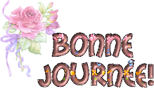 Gif animé bonne journée fleur